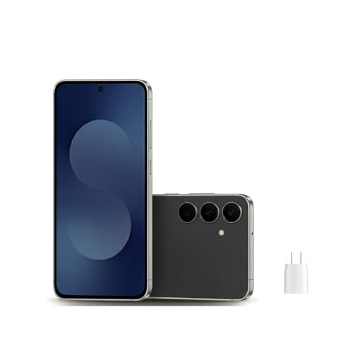 Samsung Galaxy S25 FE 5G (Factory Unlocked) – 6.7" AMOLED 120Hz, 50MP AI Camera, Long Battery Life, High Performance, U.S. Network Compatible – JetBlack, 128GB with 45W Fast Charger