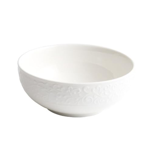 Bol de soupe chinoise en céramique blanche pour des repas réconfortants - 2