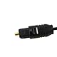 OcioDual Optisches Toslink Kabel 3m Faseroptik Optic Fiber Audio LWL SPDIF M/M Schwarz fur TV Optical Audio Cable Audiokabel