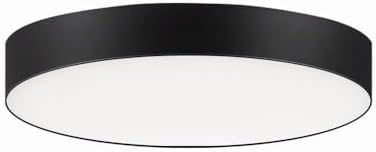 Maxim Lighting 57880WTBK Trim - 13W 1 LED Round Flush Mount-1 Inches Tall and 5 Inches Wide, Finish Color: Black