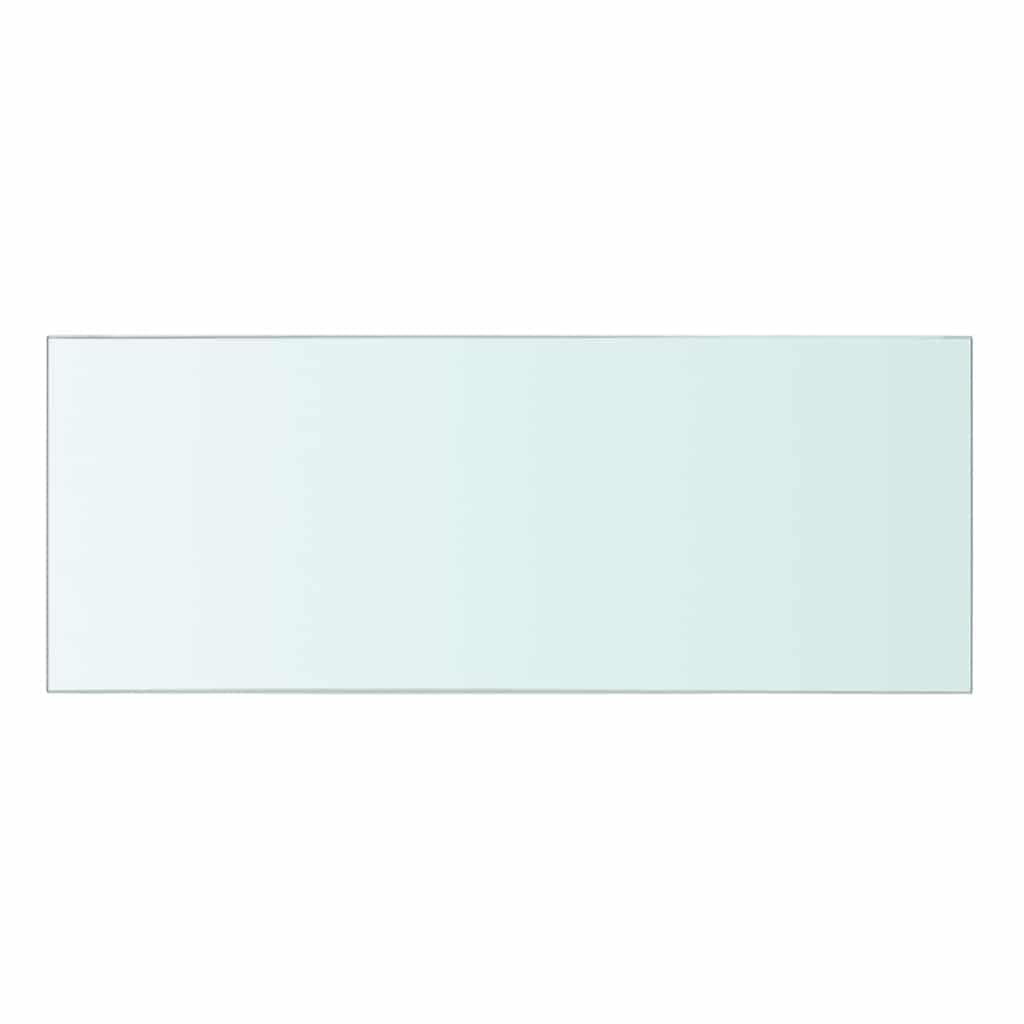 Regalböden 2 STK. Glas Transparent 40x15 cm - 8mm Hartglas Glasregal für Lamellenwand - Stabiles Wandboard für Ladenbau Warenpräsentation und Wohnbereich Deko - Belastbar bis 15kg