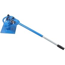 1- 3 inch Tube Bender, Square Tubing Bender Tool, Bench Flat Bar Rod Bending Brake Bender with 7 Dies Size for Construction Machinery Manufacturing Garage Repair Shop Etc