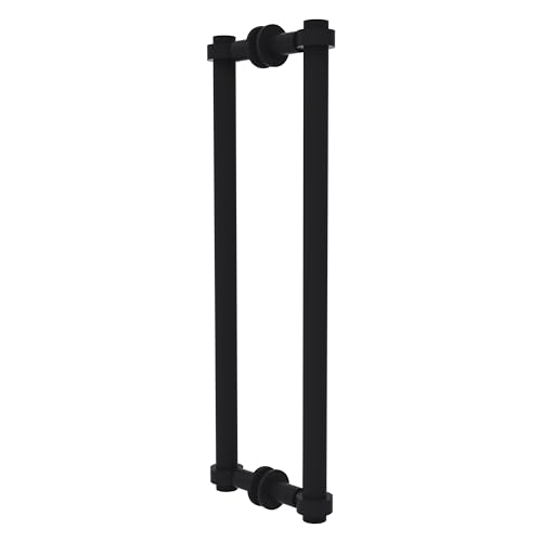 Allied Brass 404-18BB-BKM Contemporary 18 Inch Back to Back Shower Door Pull, Matte Black by Allied Brass - Used condition - US$71.46