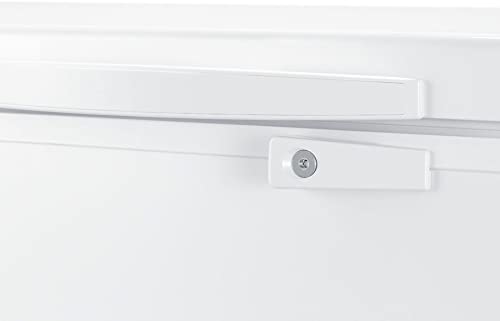 Summit Appliance Scfm133 Commercially Listed 12.1 Cu.ft. Chest Freezer In White With Manual Defrost, Stainless Steel Corner Guards, Adjustable Thermostat, Storage Baskets And Lock #TOP5