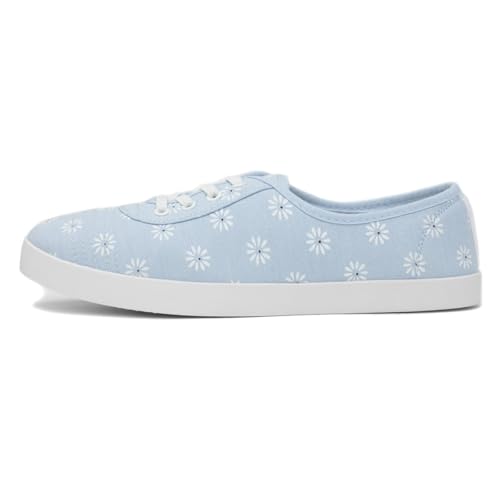 Lilley Womens Blue Daisy Print Canvas Shoe - Size 3 UK - Blue