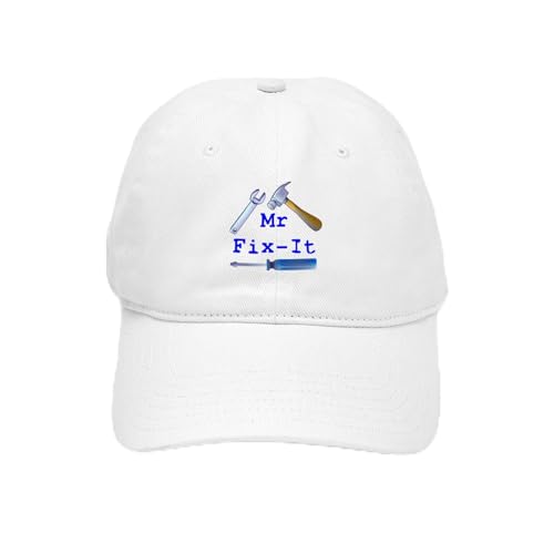CafePress Mr Fix It Cap Unique Adjustable Baseball Hat White