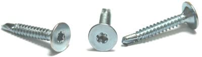 #10 x 1 1/2" Self-Drilling Screws/Six-Lobe (Torx) / Wafer Head / 18-8 Stainless Steel / 500 Pc. Carton