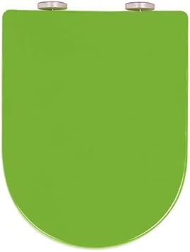 Universal Toilet Seat D Shaped, Toilet Seat Soft Close with Quick Release for Easy Clean, Removable Toilet LidGreen
