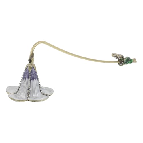 ORFOFE Vintage Ljussläckare med Långt Handtag och Emaljfinish Säker Vekeflamsläckare för Hem och Fest Dekorativ Metallljussläckare med Strass för Elegant och Trygg Användning