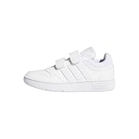 adidas Hoops Lifestyle Basketball Hook-and-Loop Shoes, Sneakers Unisex Kids, FTWR White FTWR White FTWR White, 30.5 EU
