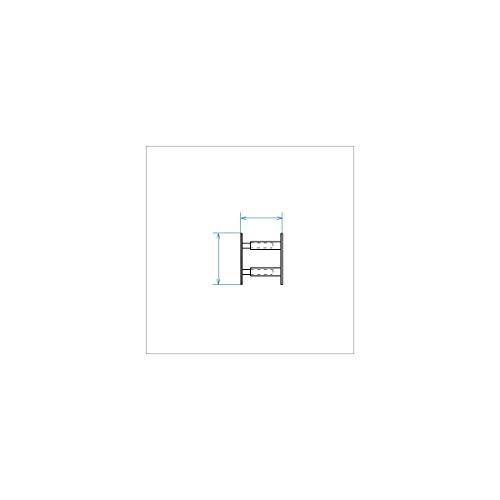 Lifebox B941Vbc Mottez Lbxb941Vbc-Barra Telescopica Con 2 Sbarre Da 30 A 55 Cm, Colore: Bianco, Sconosciuto