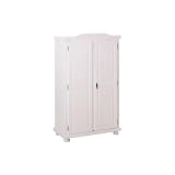 Coloris : Blanc Paris Prix Armoire 2 Portes Bois Cardaillac 180cm Blanc