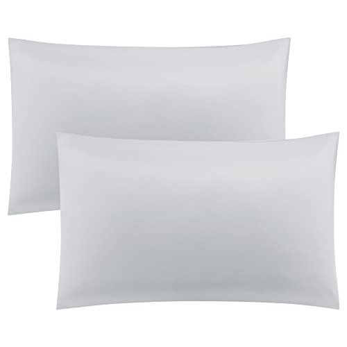 PiccoCasa Bamboo Viscose Pillowcases 2 Pack Silky Soft Pillow Cover for Hair and Skin