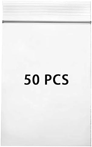 Wis-Life Thickening Durable Sealing Bags, Clear Plastic Bags, Resealable Storage Pouches, Durable Multi Sizes for Kitchen Storage, Office Stationery Storage, Jewellery Packaging (b10*15cm,100pcs)
