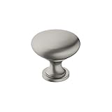 Amerock | Cabinet Knob | Satin Nickle | 1-1/4 inch (32 mm) Diameter | Era | 1 Pack | Drawer Knob | Cabinet Hardware