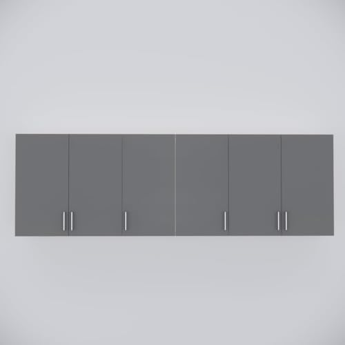 Image of Door Multipurpose Storage Cabinet & Adjustable Shelf | Space Organizer | Termites Resistance | Wall Mounted for Office, Kitchen Finish (Grey & Highland Pine, Door 6)
