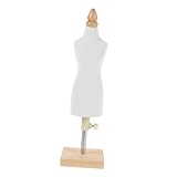 Veemoon Verstellbare Schneiderpuppe Für Damen Mit Holzsockel Zum Schneidern Nähen Und Ausstellen Von Kleidungsstücken Und Accessoires Halbfigur-kleiderpuppe Für Kinderkleidung Und DIY-proj