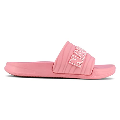 Nautica Kids Girls Slip-On Sandal Athletic Slide Youth Big Kid Little Kid-Loch Girls-Peony White Size-42