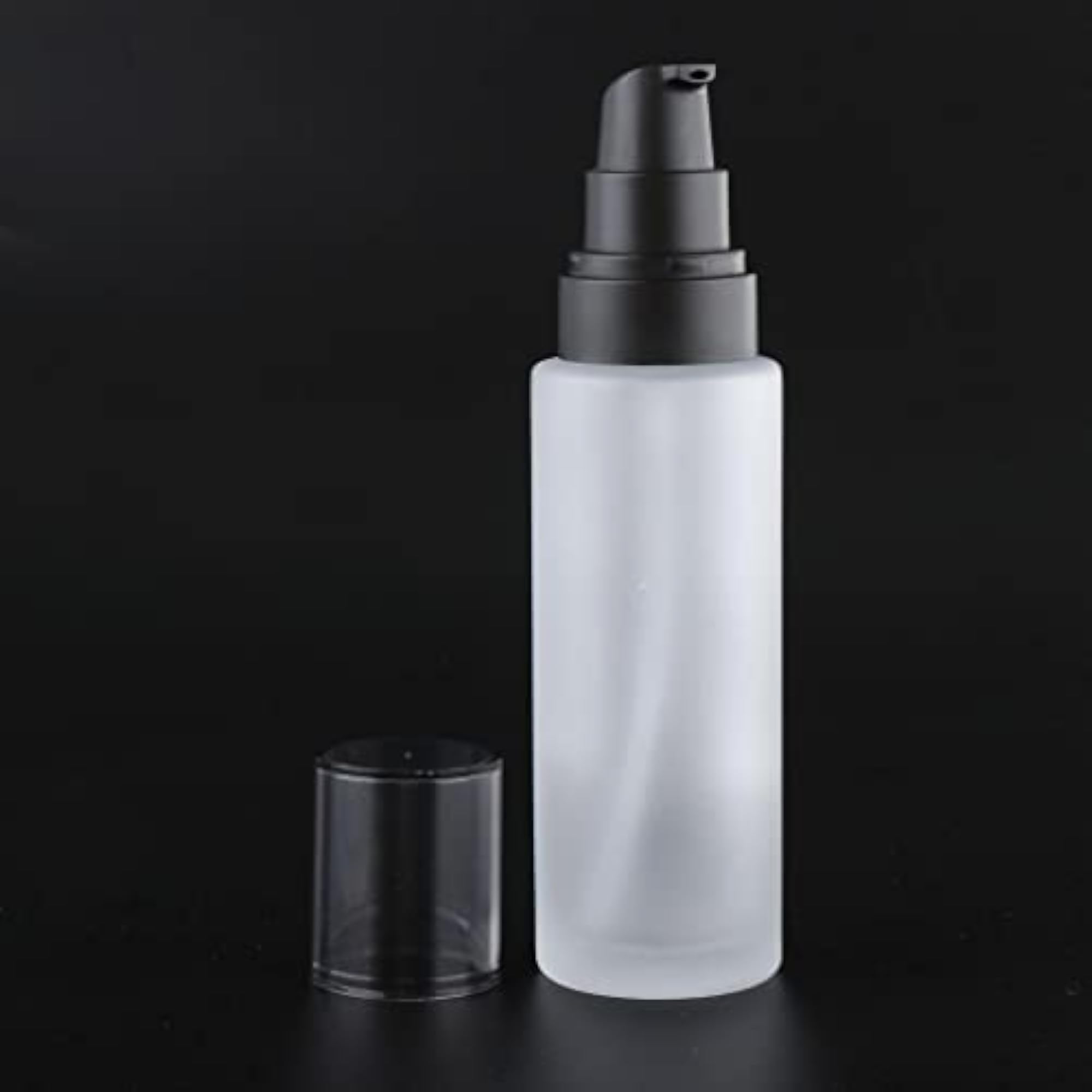 4XEmpty Glass Lotion Cream Pump Bottle Travel Serum Containers
