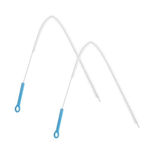 FOYTOKI 2 Piezas Limpieza de Drenaje Herramienta para Desatascar Fregaderos y Tuberías Flexible Mango Cómodo para Cocinas y Baños Accesorio Práctico
