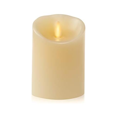Luminara Indoor Ivory Pillar Candle 7.62cm x 11.43cm - Flameless Candle - LED Candle - Battery Powered Candles Cover