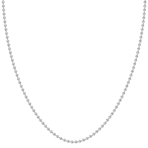 新宿銀の蔵 カットボールチェーン 細め 長さ38～60cm (60cm) 直径約1.5mm シルバー 925 ネックレス チェー...