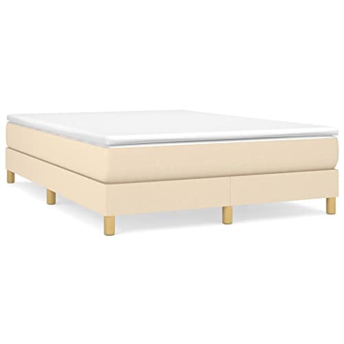 INLIFE Boxspringbett Creme 140x200 cm Stoff,Creme,23KG – Bild 4