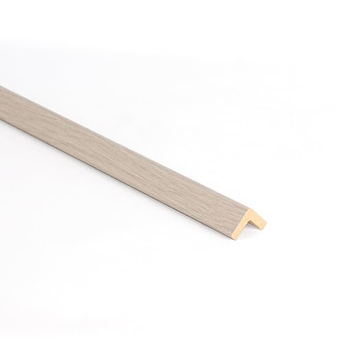 Bildershop-24 Eckleiste\"Dekowa\" MUSTER (ca. 10 cm lang) in Eiche Weiß Holzfarben Holzoptik