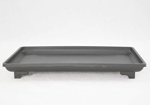 Calibonsai 1 Rectangular Black Plastic Humidity/Drip Tray for Bonsai Tree & Indoor Plants - 9 inchx 6 inchx 1 inch