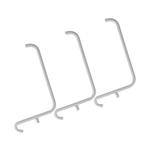 Yardenfun Ol Organizer Hooks 3pcs Heavy Duty Iron Pegboard Brackets for Desk Garage Jewelry Storage
