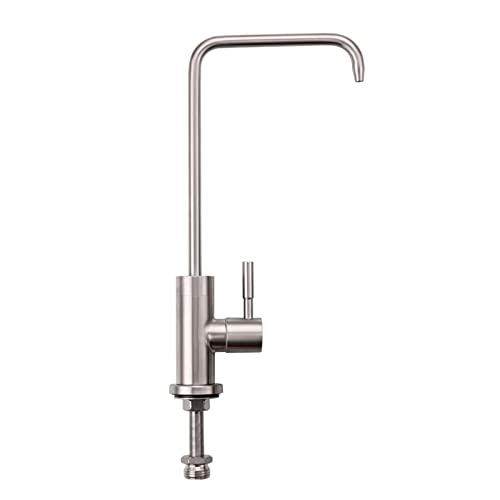 Robinet de boisson droit en acier inoxydable noir au design minimaliste