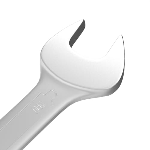 Image of Groz Combination Spanner 30 mm, Length330 mm | DIN 3113 Standards | Chrome Vanadium, Matt Satin Chrome Combination Wrench Tool | CSP /DIN /30G