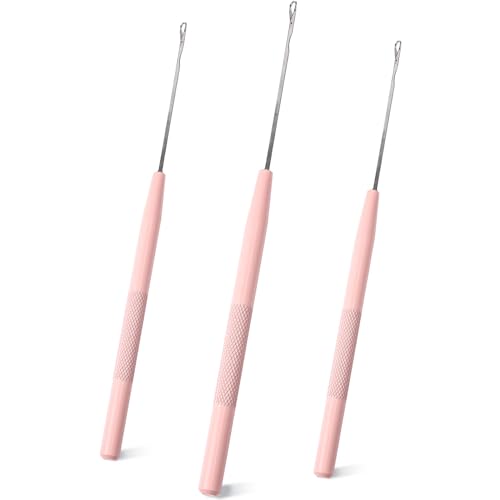 NEWISHTOOL Stainless Steel Hair Extension Loop Pulling Needle Hook Threader