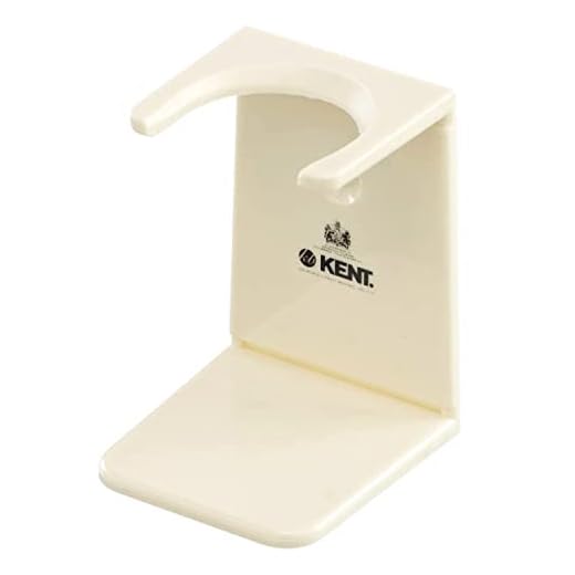 KENT VSB6 1.5" Water Resistant Mock Ivory Shaving Brush Stand BK2 and BK4 Natural Shaving Brush Air Drying Base