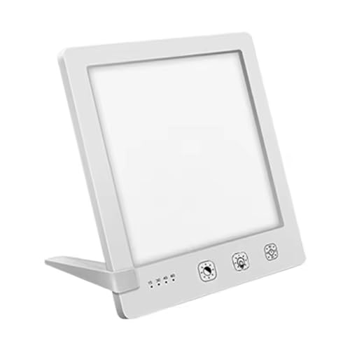 PINUMI Lampada SAD,Lampada per Terapia della Luce,3 temperatura di colore, 4 Timer luminosità senza passaggi con stand,Controllo tattile per ufficio,sonno, casa