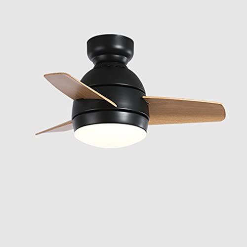 IBalody Pequeño Mute Fan Light Luz de techo interior creativa con ventilador Ventilador de techo de 6 velocidades con luz LED Luz de ventilador de techo para comedor Habitación de niños Cover
