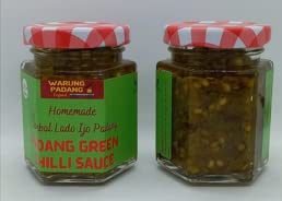 Salsa di peperoncino verde HOT-Padang/Sambal Lado Ijo 85g-NO CONSERVATIVO-HALALAL(confezione da 2)