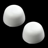 NbgrvB WC-Bolzenabdeckung aus Kunststoff, für rostige Anker, 2 Paar, weiß, 3,5 x 3,5 x 2 cm