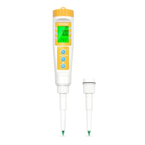YINMIK pH Mètre Alimentaire avec Sonde de pH Remplaçable Supplémentaire, Testeur de pH Numérique pour Levain et le Pain, Testeur de pH Alimentaire pour Viande, Mise en Conserve, Fromage, l'eau YINMIK pH Mètre Alimentaire avec Sonde de pH Remplaçable Supplémentaire, Testeur de pH Numérique pour Levain et le Pain, Testeur de pH Alimentaire pour Viande, Mise en Conserve, Fromage, l'eau