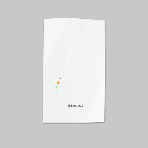 Bajaj Shield Series Skive Plus 5L 3KW Instant Water Heater For Home|Star Rated Geyser For Bathroom & Kitchen|Rust Proof|Stainless Steel Tank|4-Yr Product 6-Yr Element 2-Yr Tank Warranty|White