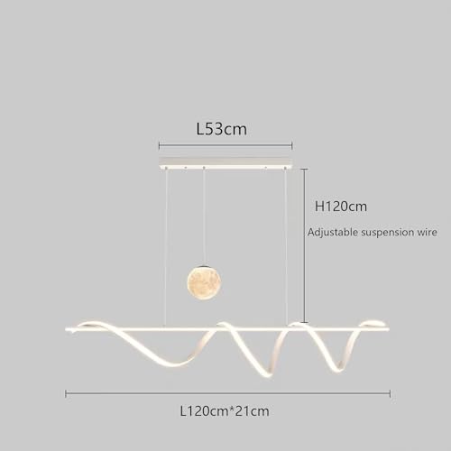 Lampe suspendue LED réglable pour table à manger moderne - 8