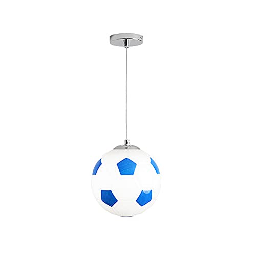 Lampe à Suspension E27 Football avec Abat-Jour Réglable en Métal
