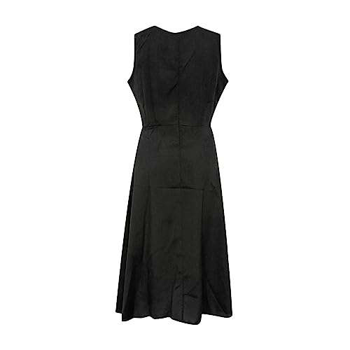 HGps8w Womens Split Front Crepe Overlay Jumpsuit Elegant Sleeveless Flowy Tunic Shirt Dressy 2 Piece Formal Dress Set Rompers3