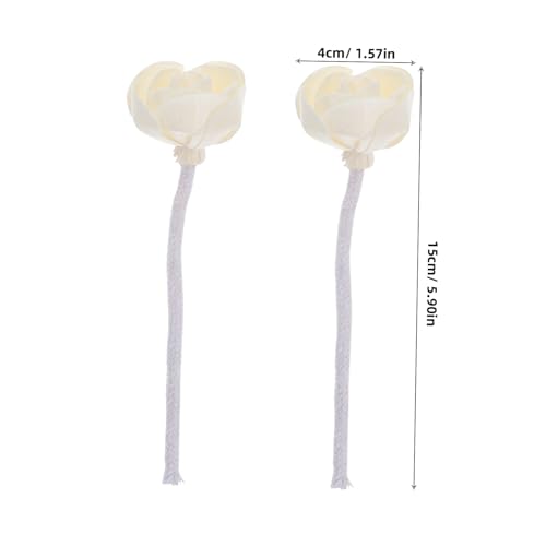 Diffuseur huiles essentielles avec têtes décoratives coton parfum remplaçable 2pcs - 3