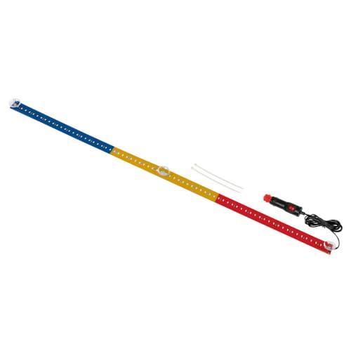 Drapeau lumineux Roumanie 90cm pour camion avec 72 LED 24V