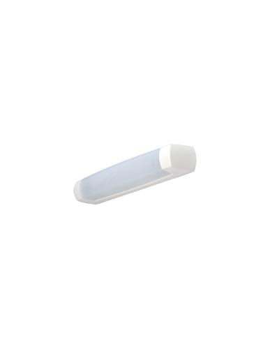 Réglette opale 75 W diffuseur polycarbonate anti-éblouissement blanc 9003