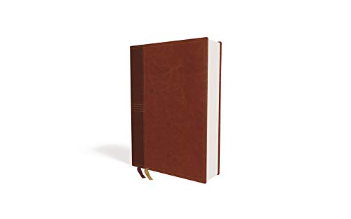 Image of NASB, Journal the Word Reference Bible, Leathersoft over Board, Brown, Red Letter, 1995 Text, Comfort Print: Let Scripture Explain Scripture. Reflect on What You Learn.
