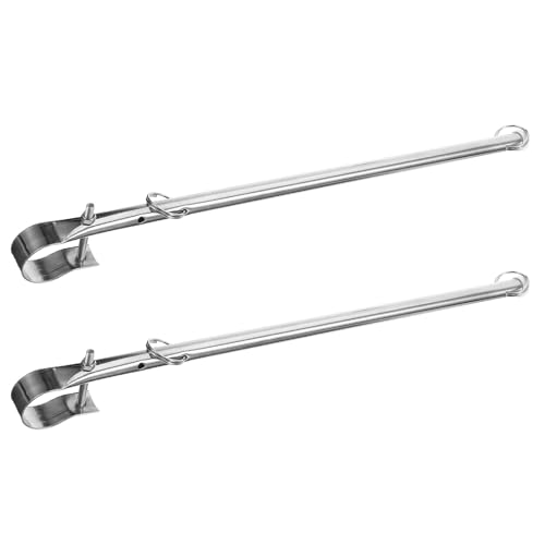 Anneome Lot de 2 Mâts de Pavillon en Acier Inoxydable 304 Supports Robustes pour Rambarde de Bateau Accessoires Marins pour Yachts et Voiliers Fixation Rapide Usage Polyvalent en