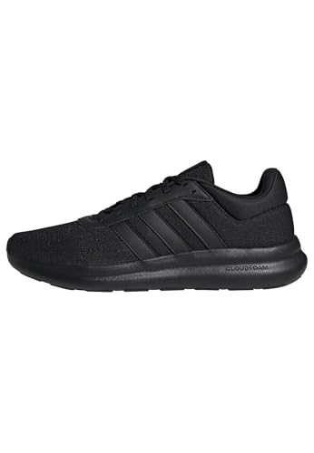 adidas Uomo Lite Racer 4.0 Shoes, Core Black/Core Black/Grey Six,