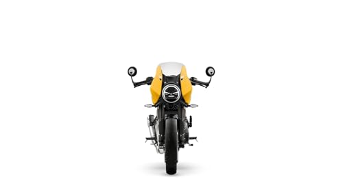 Image of TRIUMPH Thruxton 400 (349 CC) Motorcycle /Bike Metallic Racing Yellow Booking for Ex-Showroom Price